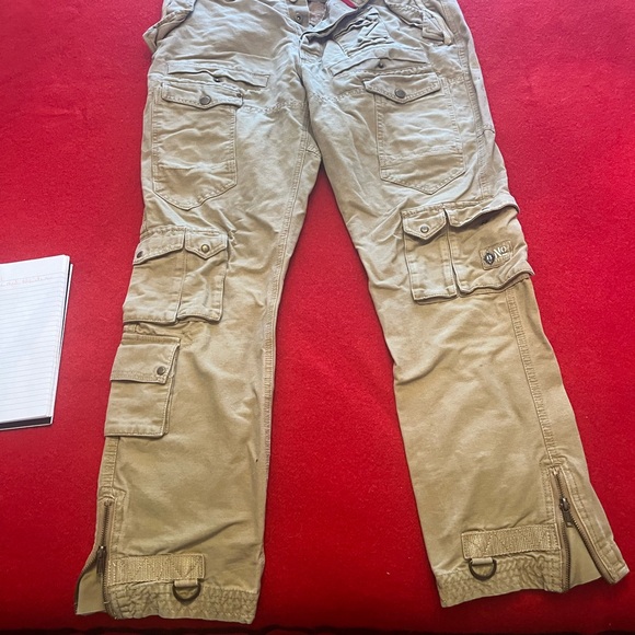 Men's Khaki Cargo Pants - Picture 1 of 3